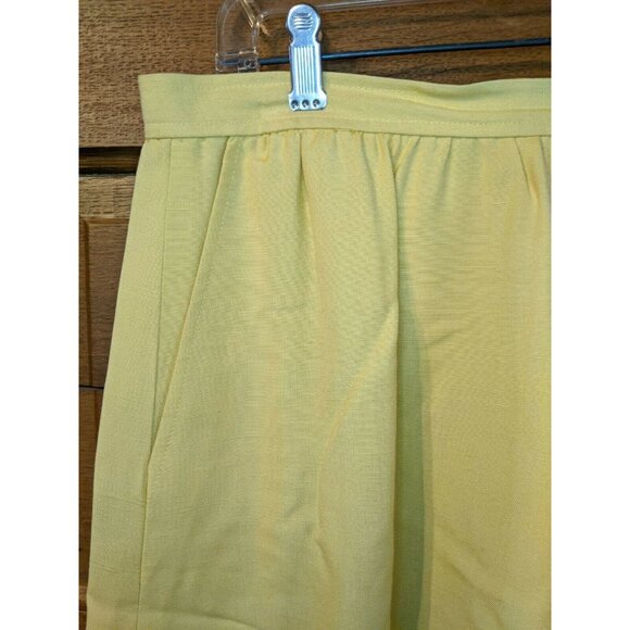 Evan-Picone Size 16 Skirt Yellow Suit Separates A-line Modest - Picture 3 of 7